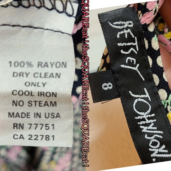 90s 🌺 Betsey Johnson polka dot & floral Sundress! - Picture 6 of 9